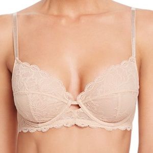 BRAND NWT Pink Calvin Klein Lace 34D Unlined Bra